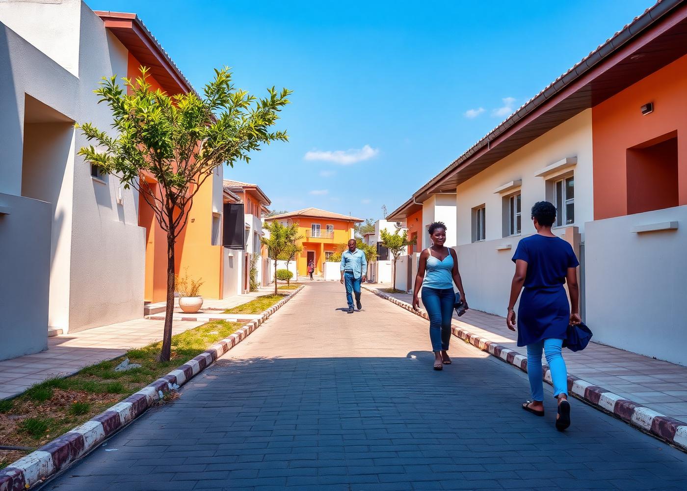 Modern African neighbourhood
